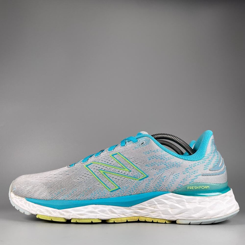 Womens 12 Mens 10.5 New Balance FF X 880 V11 Gray Running Shoe Athletic Sneakers